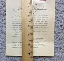Load image into Gallery viewer, 1912 Wanted Poster Rape Jumping Bail Red Indian Motorcycle Antique Ephemera
