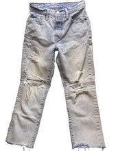 Load image into Gallery viewer, Levi's 501 Jeans Adult 28x24 Distressed Button Fly Light Wash Cut-Offs Mens
