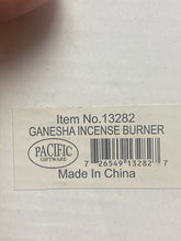Load image into Gallery viewer, Ganesha Incense Burner Plate #13282 Hindu Elephant Head  NEW
