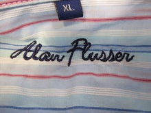 Load image into Gallery viewer, Alan Flusser Shirt Adult Extra Large Button Up Long Sleeve Striped Cotton Mens
