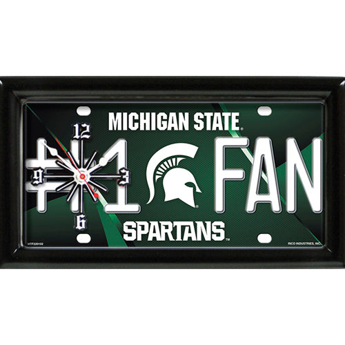 MICHIGAN STATE SPARTANS CLOCK