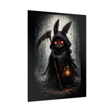 Load image into Gallery viewer, Dark Bunny Reaper Poster — Creepy Gothic Horror Wall Art
