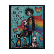 Load image into Gallery viewer, Pastel Goth Identity Art Print - "Life Is Better In Full Color"
