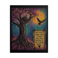 Load image into Gallery viewer, Rolled Poster — 'Not Every Snake Sheds Its Skin' Tree Art Print

