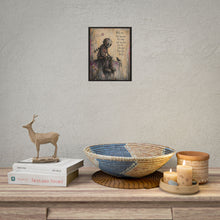 Load image into Gallery viewer, Inspirational Robot Art Poster — "Hold On, Not Because It's Easy" Rolled Poster
