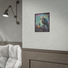 Load image into Gallery viewer, Gothic Crow Art Poster - "We Fight to Survive" Rolled Wall Print
