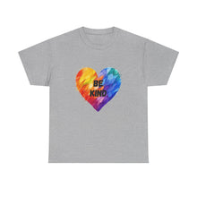 Load image into Gallery viewer, Be Kind Rainbow Heart T-Shirt - ALL Sizes - S - 5XL
