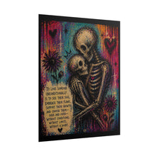 Load image into Gallery viewer, Gothic Romance Skeleton Painting – Dark Emotional Artwork
