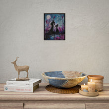 Load image into Gallery viewer, Rolled Poster – Romantic Foxes Art Print with “I Found My Heart the Day I Lost Myself in Yours” Quote
