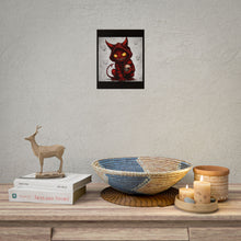 Load image into Gallery viewer, Devil Cat Poster – Dark Horror Art Rolled Print
