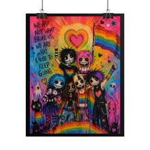 Load image into Gallery viewer, Sunburst Backdrop Goth Chose To Keep Going Poster
