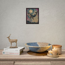 Load image into Gallery viewer, Whale Night Sky Poster – "The darkest nights often hold the stars we need most" Rolled Art Print
