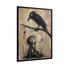 Load image into Gallery viewer, Rolled Poster — Goth Crow &amp; Lonely Child Art Print
