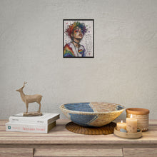 Load image into Gallery viewer, "Deserve To Take Up Space" Pride Wall Art | Rainbow Curly Hair Poster
