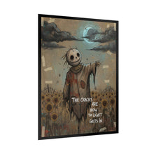 Load image into Gallery viewer, Scarecrow Moon Poster — "The Cracks Are How the Light Gets In" Rolled Art Print
