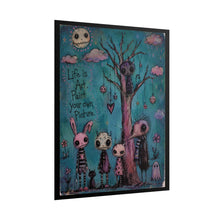 Load image into Gallery viewer, Life Is Art Paint Your Own Picture Rolled Poster — Whimsical Gothic Fantasy Wall Art
