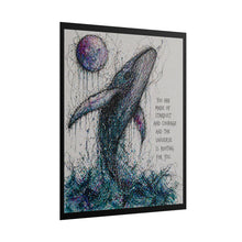 Load image into Gallery viewer, Whale of Stardust Rolled Poster — Inspirational Ocean Art Print ("You are made of stardust...")

