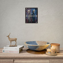Load image into Gallery viewer, Gothic Skull Duo Poster — "Pain Is Inevitable, Suffering Is Optional" Rolled Art Print
