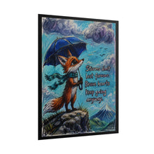 Load image into Gallery viewer, "Brave Hearts Keep Going Anyway" Fox Wall Art | Whimsical Animal Print
