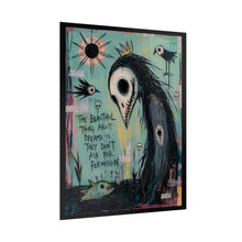 Load image into Gallery viewer, The Beautiful Thing About Dreams Is They Don’t Ask for Permission Rolled Poster — Gothic Surreal Crow Fantasy Wall Art
