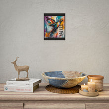 Load image into Gallery viewer, Rise Above Fear Chase What’s Next Rolled Poster — Vibrant Abstract Raven Wall Art
