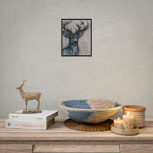 Load image into Gallery viewer, Deer &amp; Hummingbird Inspirational Art Poster — "Healing Is Not Linear" Rolled Wall Print
