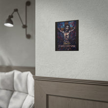 Load image into Gallery viewer, Rolled Poster — Dark Jesus Art Print "It Hurts to Keep Going" (Gothic Inspirational Wall Art)

