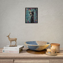 Load image into Gallery viewer, Rolled Poster — Gothic Cat Art Print with Quote “The Deepest Cuts Don’t Bleed”
