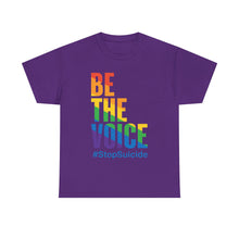 Load image into Gallery viewer, Be The Voice #StopSuicide LGBTQ Gay Pride T-Shirt - Size S - 5XL
