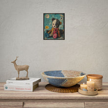Load image into Gallery viewer, Teddy Bear Art Poster – 'Life Will Knock You Down' Inspirational Rolled Print
