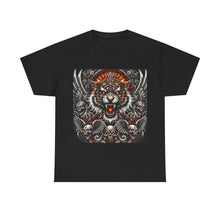 Load image into Gallery viewer, Tiger Skulls Flames T-Shirt - Size S - 5XL
