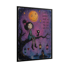 Load image into Gallery viewer, Even the Darkest Night Will End and the Sun Will Rise Rolled Poster — Gothic Whimsical Moonlit Fantasy Wall Art
