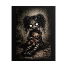 Load image into Gallery viewer, Creepy Gothic Doll Poster — Dark Horror Rolled Art Print (Halloween Decor)
