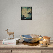Load image into Gallery viewer, Forgive Yourself Inspirational Art Poster — Surreal Blue Wall Print
