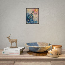 Load image into Gallery viewer, Sea Turtle Inspirational Poster — “The Only Way Out Is Through” Rolled Art Print
