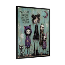 Load image into Gallery viewer, True Colors Don’t Hide They Just Need Time to Shine Rolled Poster — Gothic Whimsical Fantasy Wall Art
