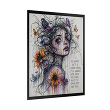 Load image into Gallery viewer, Rolled Poster — "My Heart Isn't a Limited Space" Floral Portrait Art Print
