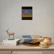 Load image into Gallery viewer, Rolled Poster — 'Kindness Grows' Colorful Pop Art Animal Print
