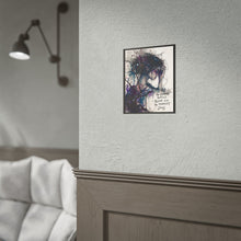 Load image into Gallery viewer, Rolled Poster — 'The Hardest Battles Bloom' Watercolor Portrait Art Print
