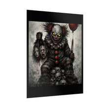 Load image into Gallery viewer, Horror Clown Poster – Creepy Pennywise-Style Artwork Rolled Poster for Halloween Decor
