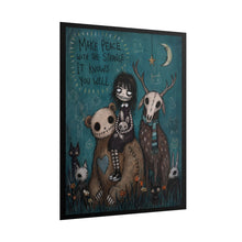 Load image into Gallery viewer, The Forest Keeps Strange Company — Gothic Storybook Poster
