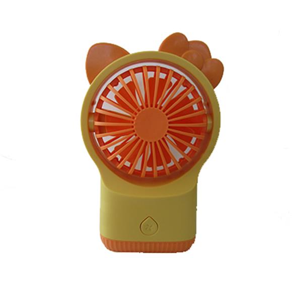 RECHARGEABLE KITTY FAN 3 SPEEDS ORANGE
