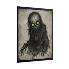 Load image into Gallery viewer, Horror Poster — Glowing Green-Eyed Ghoul Rolled Art Print
