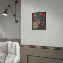 Load image into Gallery viewer, Loyal Hearts Under the Moon Rolled Poster — Emotional Wolf Art Print
