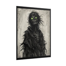 Load image into Gallery viewer, Horror Poster - Glowing-Eyed Skeleton Wall Art (Rolled Poster)
