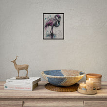 Load image into Gallery viewer, Flamingo Art Poster — "Weird Isn’t a Flaw" Inspirational Rolled Print
