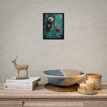 Load image into Gallery viewer, Rolled Poster — Whimsical Raven Art Print with Quote “The Best Relationships Are The Ones Where You Can Just Be Silent Together”
