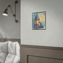Load image into Gallery viewer, Rolled Poster — 'For Every Shadow, There Is Light' Lantern &amp; Bird Inspirational Art Print
