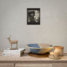 Load image into Gallery viewer, Horror Art Poster — “Dark Times Make the Brightest Lights” Creepy Doll Wall Art
