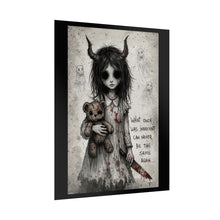 Load image into Gallery viewer, Rolled Poster — Dark Gothic Girl Illustration “What Once Was Innocent Can Never Be the Same Again”
